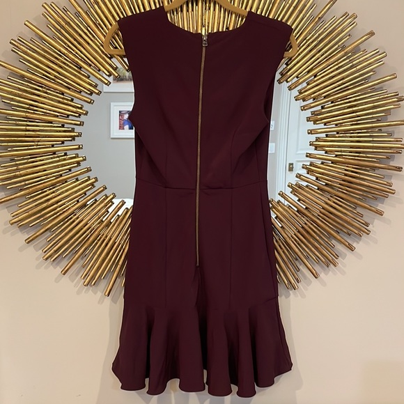 Veronica Beard Maroon Mini Dress - Picture 4 of 8